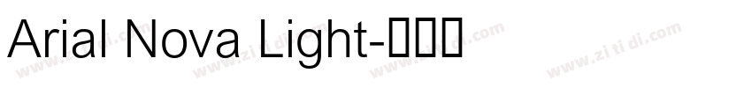 Arial Nova Light字体转换